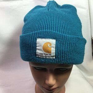 Carhartt Unisex Knit Cuffed Beanie Classic Warm Stocking Hat -Blue